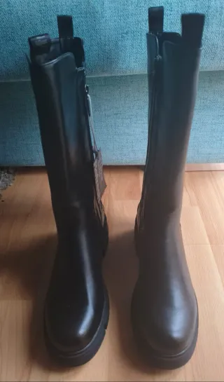 Botas altas Refresh Piel Talla 41 Negras