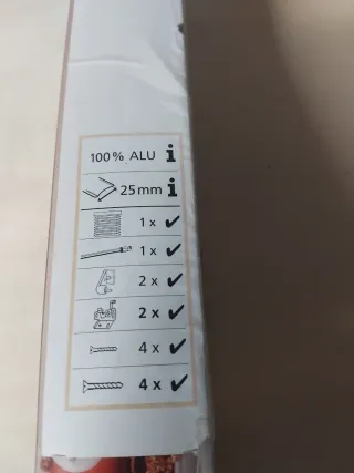 Tenda in alluminio Profum 90x240cm Colore Arancione