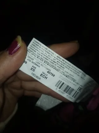 Vestido floral negro rosa talla XS/S + regalo