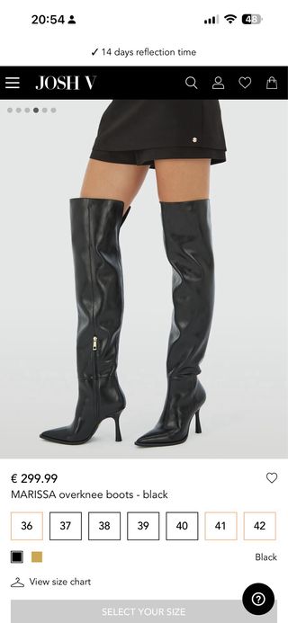 Botas Josh V altas negras