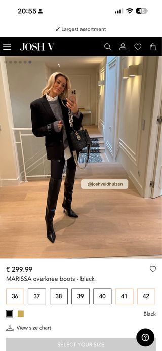 Botas Josh V altas negras