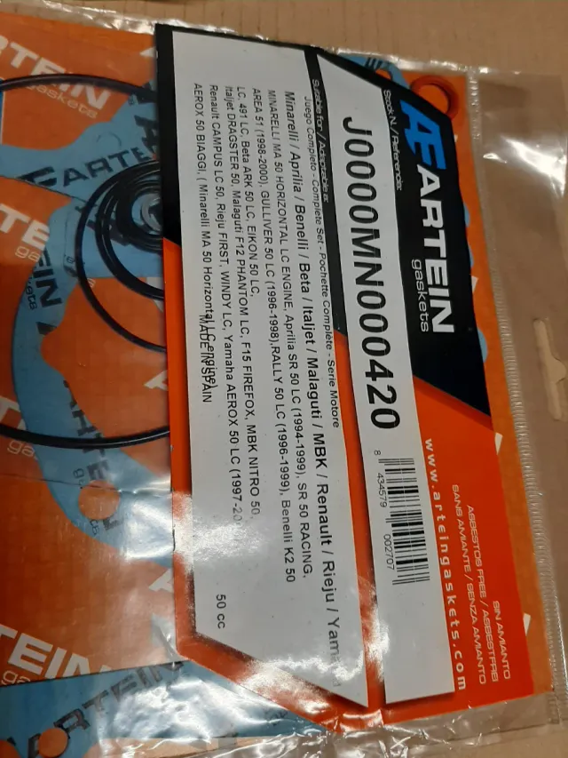 Cilindro Minarelli Horizontal y Juntas