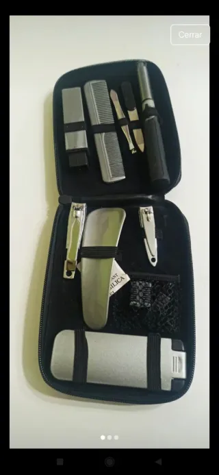 Estuche Aseo Viaje Negro