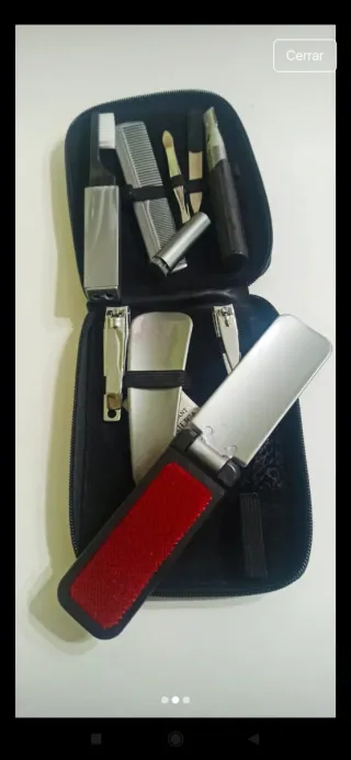 Estuche Aseo Viaje Negro