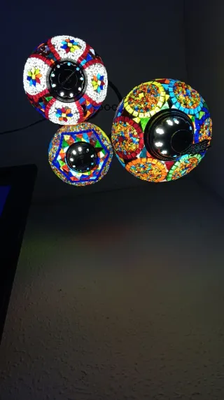 Lámpara turca colgante multicolor