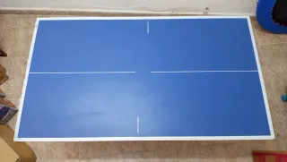 Mesa de ping pong azul. Marca Enebe oficial