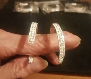 Pendientes Plata 925 Brillantes Aro