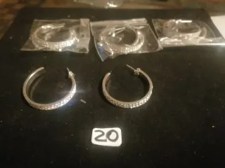 Pendientes Plata 925 Brillantes Aro