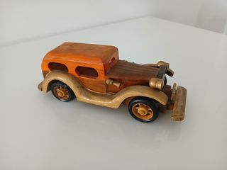 Modellino Auto Legno Vintage D'Epoca