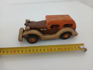 Modellino Auto Legno Vintage D'Epoca