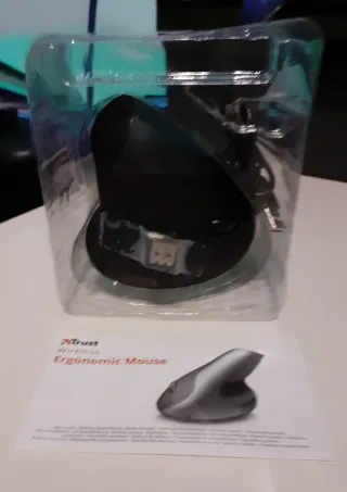 Mouse Wireless Ergonomico Nero/Verde