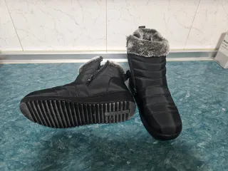 Botines negros impermeables con forro