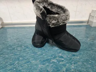 Botines negros impermeables con forro