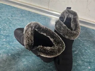 Botines negros impermeables con forro