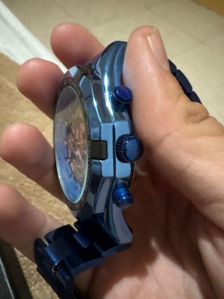 Reloj Azul y Dorado