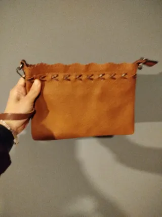 Bolso de mano marrón