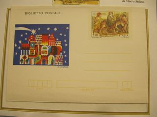 Biglietto Postale tema Natale 1982