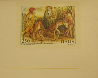 Biglietto Postale tema Natale 1982