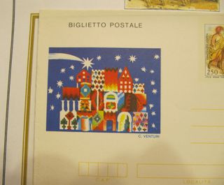 Biglietto Postale tema Natale 1982