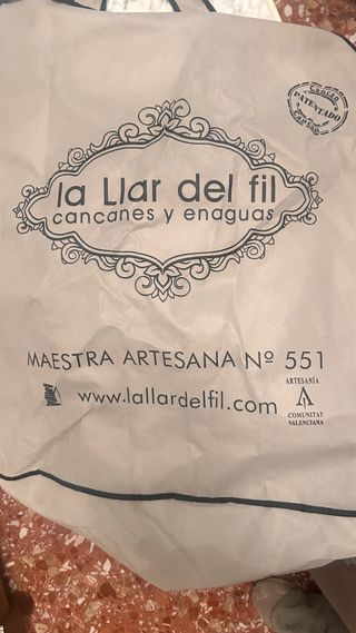 Cancán Fallera Blanco