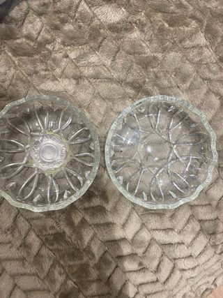 Bombonera cristal redonda diseño plata