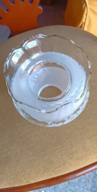 Tulipas pantalla cristal lámpara antigua