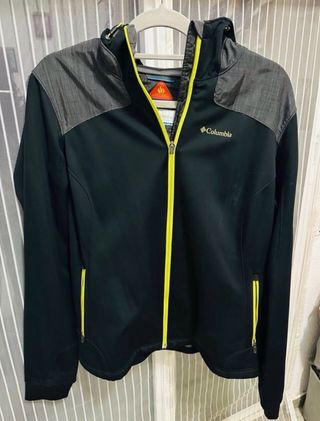 Chaqueta Columbia Omni Heat Negra y Gris