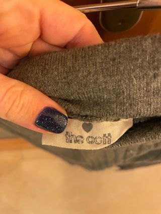 Falda larga gris invierno