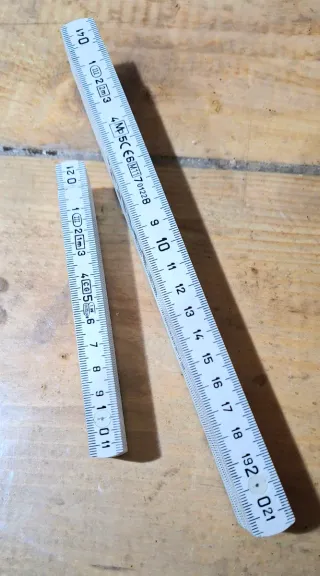 Metri a stecca in fibra di vetro, da 1m e 2m