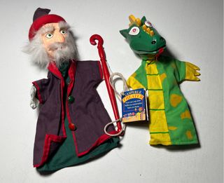 Par marionetas de mano Kasperle