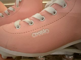 Patines rosas Oxelo talla 36 + casco y proteccione