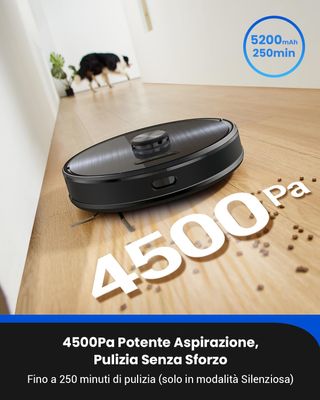 - proscenic M9 Robot Aspirador y Fregasuelos, Fr