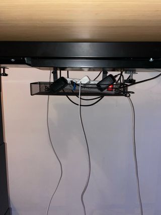 Escritorio Elevable Bambú y Metal