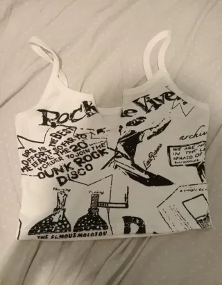 Top tirantes estampado Rock Punk