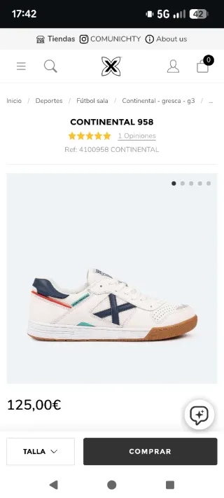 Zapatillas Munich Continental 958 (No envío)