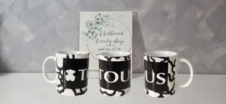 Taza Tous Oso Blanco y Negro