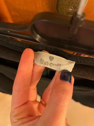 Camiseta negra ancha talla única