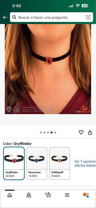 Cinereplicas Harry Potter - Gargantilla