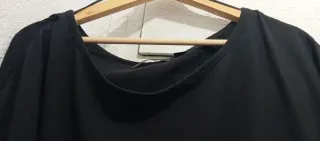 Camiseta Bpc Mujer Negra con Estrella Animal Print