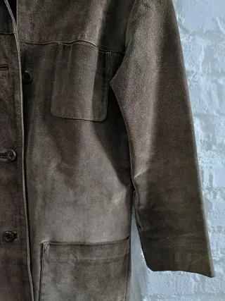 Chaqueta única Vintage en ante Marrón