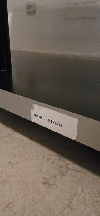 Mueble TV GISO Negro y Plata Cristal