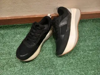 Zapatillas Zara Plataforma Mujer Negras