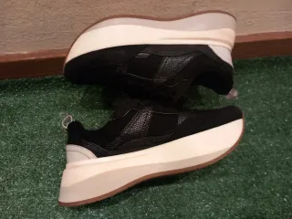 Zapatillas Zara Plataforma Mujer Negras