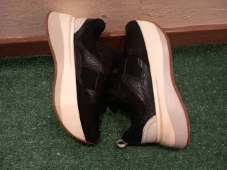 Zapatillas Zara Plataforma Mujer Negras