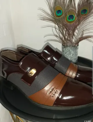 Scarpe eleganti uomo marroni/grigie N 44.5