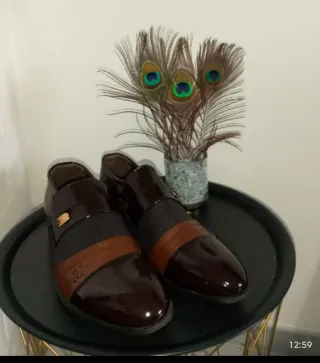 Scarpe eleganti uomo marroni/grigie N 44.5