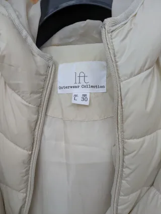 Plumífero Lefties beige talla XS