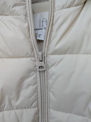 Plumífero Lefties beige talla XS