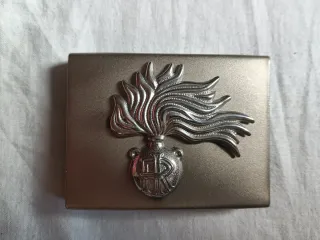 Cinturone in cuoio nero cm.110 con fibbia