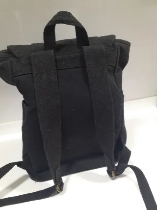 Mochila negra loneta buen estado